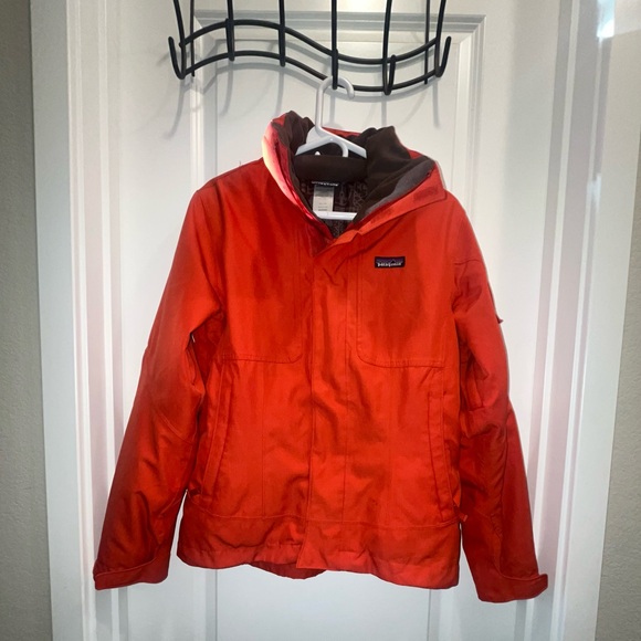 Patagonia Jackets & Blazers - Patagonia H2No women’s orange waterproof insulated ski jacket
